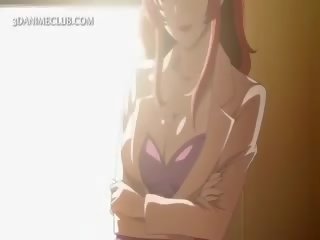 Shorthaired hentai skaistule krūtis teased līdz viņai karstās gf