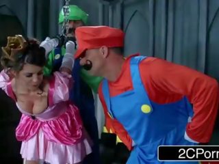 Jerk That Joy Stick: Super Mario Bros Get Busy With Princess Brooklyn Chase