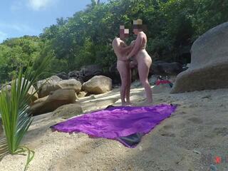 Super x rated video on a Secret Beach - Amateur Russian Couple