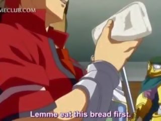 Malaking suso tatlong-dimensiyonal anime hottie pagsakay starving titi may libog