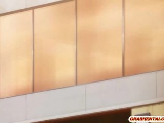 ボンデージ エロアニメ 男女共学の 輪姦 と スプラッシュ 精液