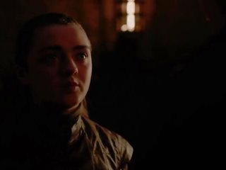 Maisie Williams/Arya Stark dirty clip Scene in Game of Thrones Season 8 Episode 2