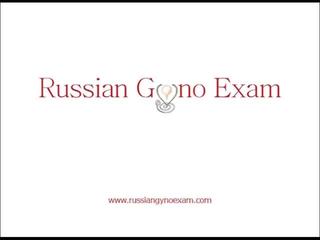 A plumpy hot russian babeh on a gyno ujian