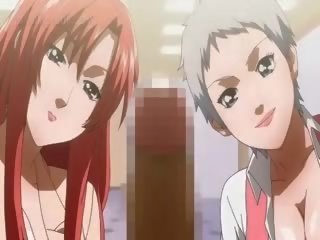 Slutty Anime Babe Seducing Teen Stud For Threesome