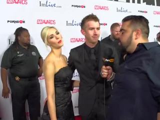 PornhubTV Sophia Knight & Danny D Red Carpet 2015 AVN Interview