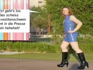Die Latex Maid Luder TV Show - Scheiss Transvestitenschweine wegpressen
