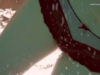 Di bawah air mermaid vesta seksual terangsang remaja