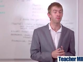 (Jasmine James) Teacher With Round Big Tits Like Intercorse clip-14