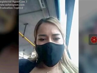 Damsel on a Bus clips Her Tits Risky, Free adult film 76