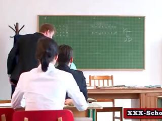 Big tit teachers and schoolgirls enjoying hardcore fuck 20