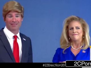 Donald drumpf shuts вгору hillary clayton (cherie девіль) з його пеніс