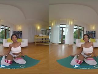 Special Yoga Workout With Chocolate Teen cutie Asia Rae