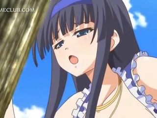 Utendørs hardcore faen scene med anime tenåring kjønn