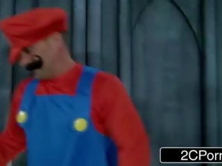 Smucitură că bucurie băț: super mario bros obține busy cu printesa brooklyn urmărire