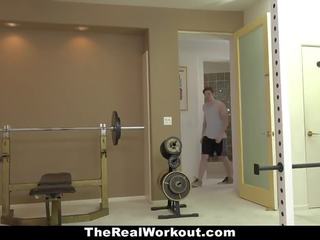 TheRealWorkout - Hot Milf Fucks Fitness Client