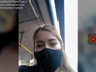 Damsel on a Bus clips Her Tits Risky, Free adult film 76