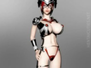 3D anime slave gets tits tortured